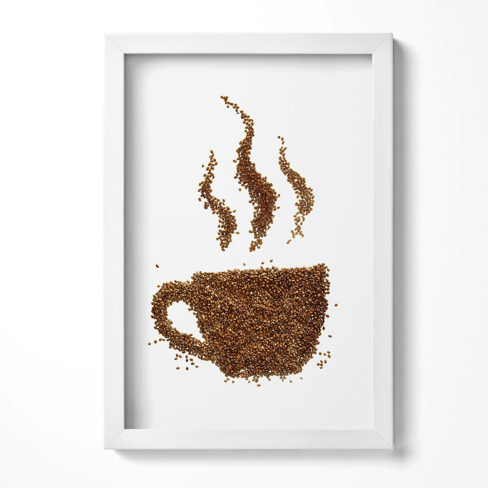 Keretezett kép Kávéscsésze gőzölgő mintázat