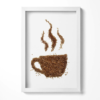 Keretezett kép Kávéscsésze gőzölgő mintázat