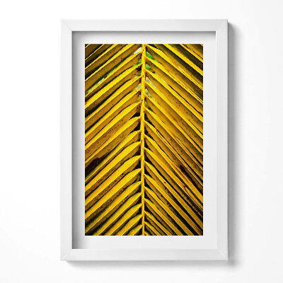 Keretezett kép Sárga pálmalevél mintázata