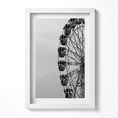 Keretezett kép Fekete-fehér óriáskerék