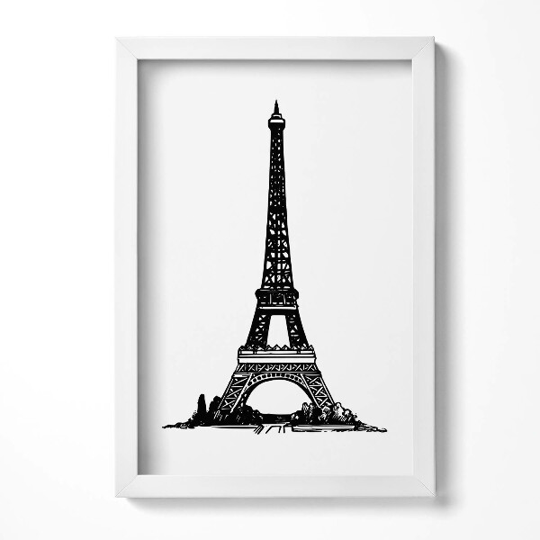 Keretezett kép Eiffel-torony sziluettje