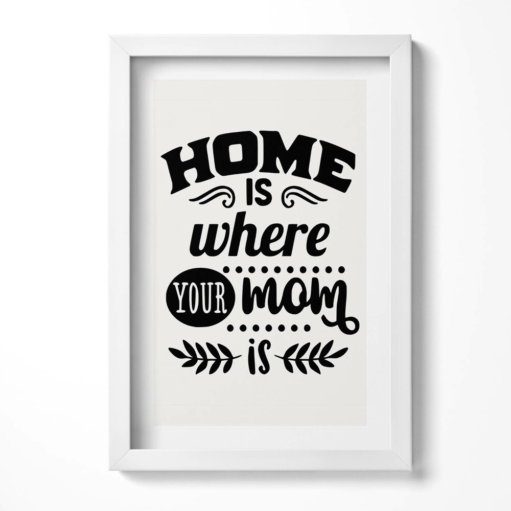 Keretezett kép Családi otthon üzenete