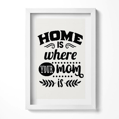 Keretezett kép Családi otthon üzenete