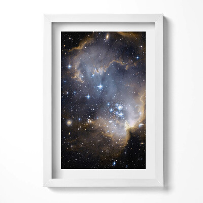 Keretezett kép Csillagos égbolt és galaxisok