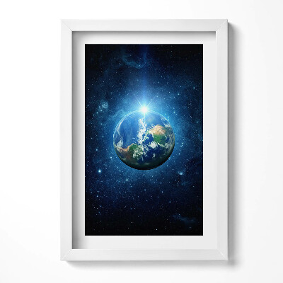 Keretezett kép Föld bolygó csillagfényben