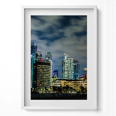 Függőleges kép keretben Modern városi táj