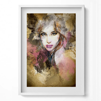Függőleges kép keretben Absztrakt női portré