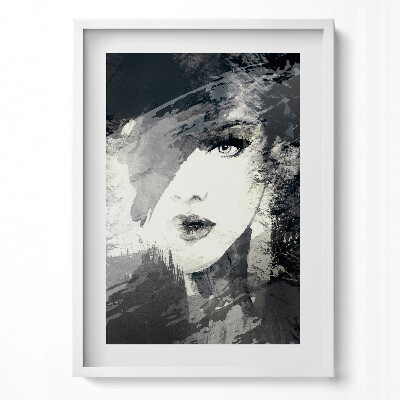 Függőleges kép keretben Absztrakt női arckép