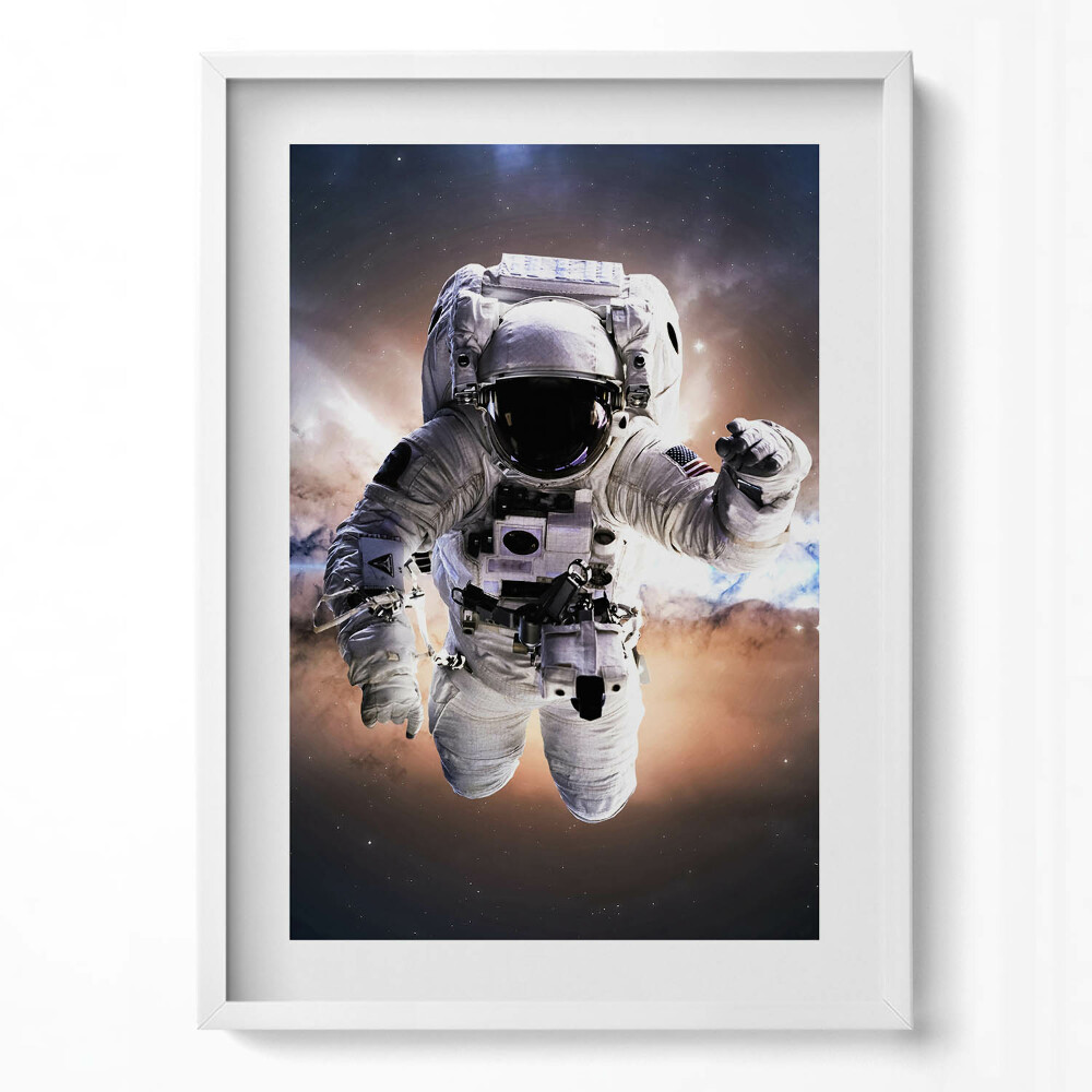 Függőleges kép keretben Űrhajós az űrben