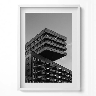 Függőleges kép keretben Modern épület geometrikus formák