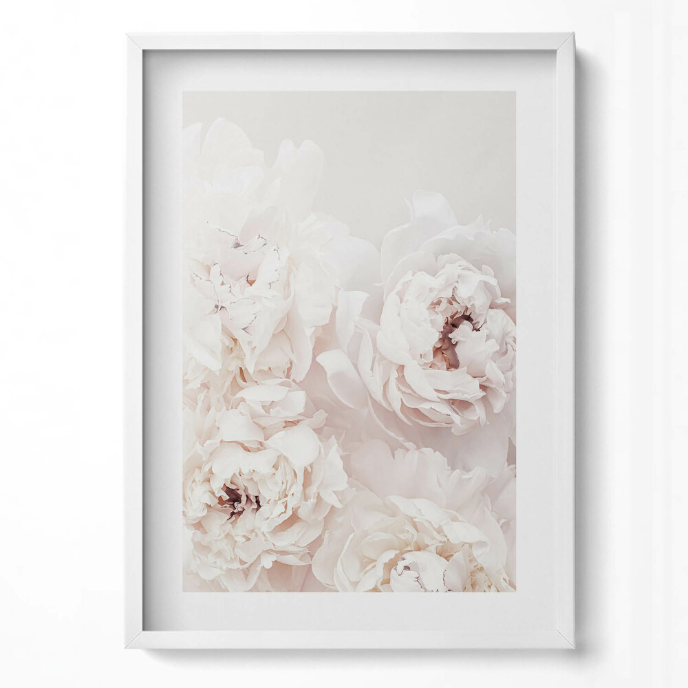 Függőleges kép keretben Rózsaszín virágok közelről