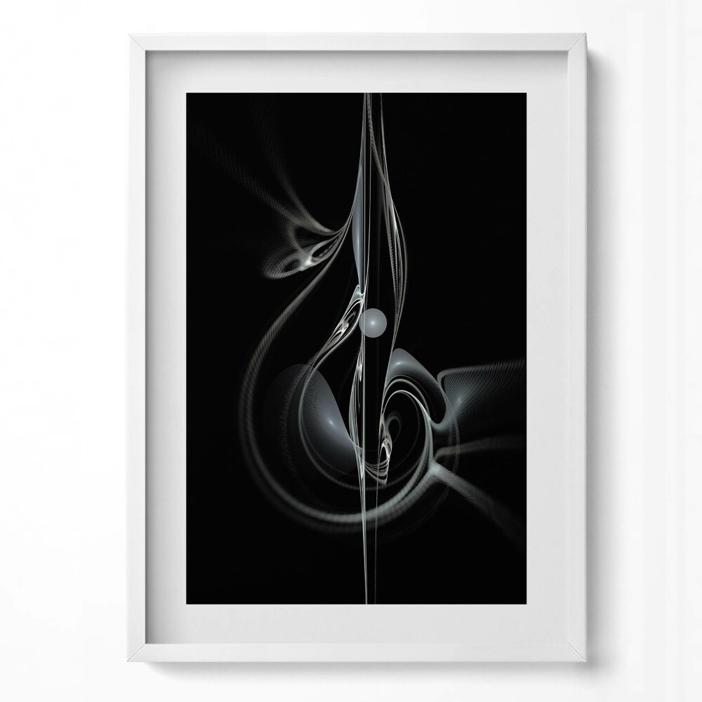 Függőleges kép keretben Absztrakt zenei motívum