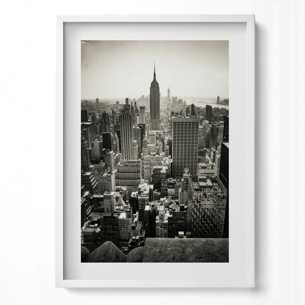 Függőleges kép keretben New York város panorámája