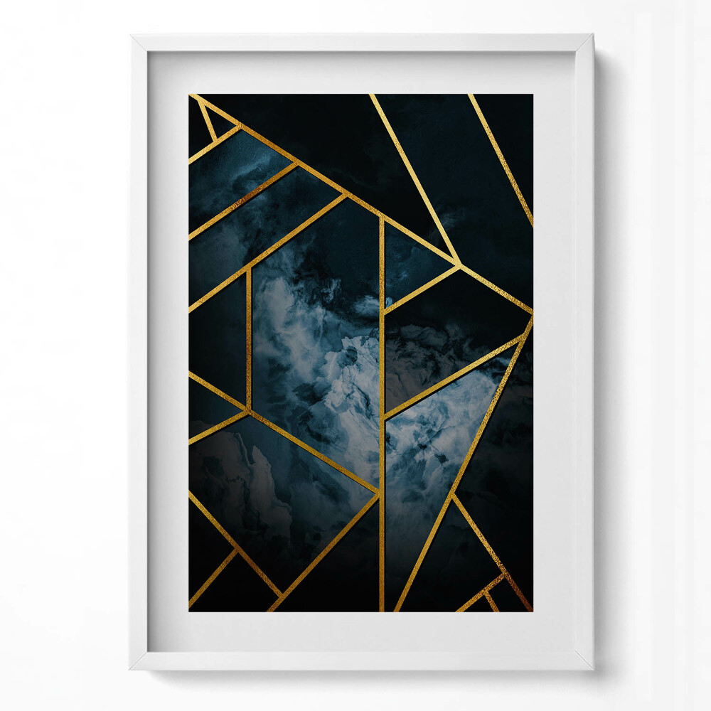 Függőleges kép keretben Absztrakt geometriai mintázat