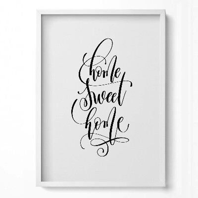Függőleges kép keretben Otthon édes otthon
