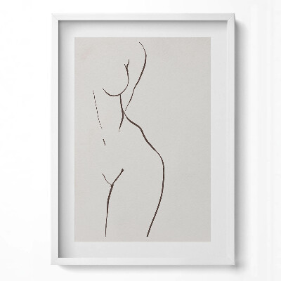 Függőleges kép keretben Absztrakt női akt