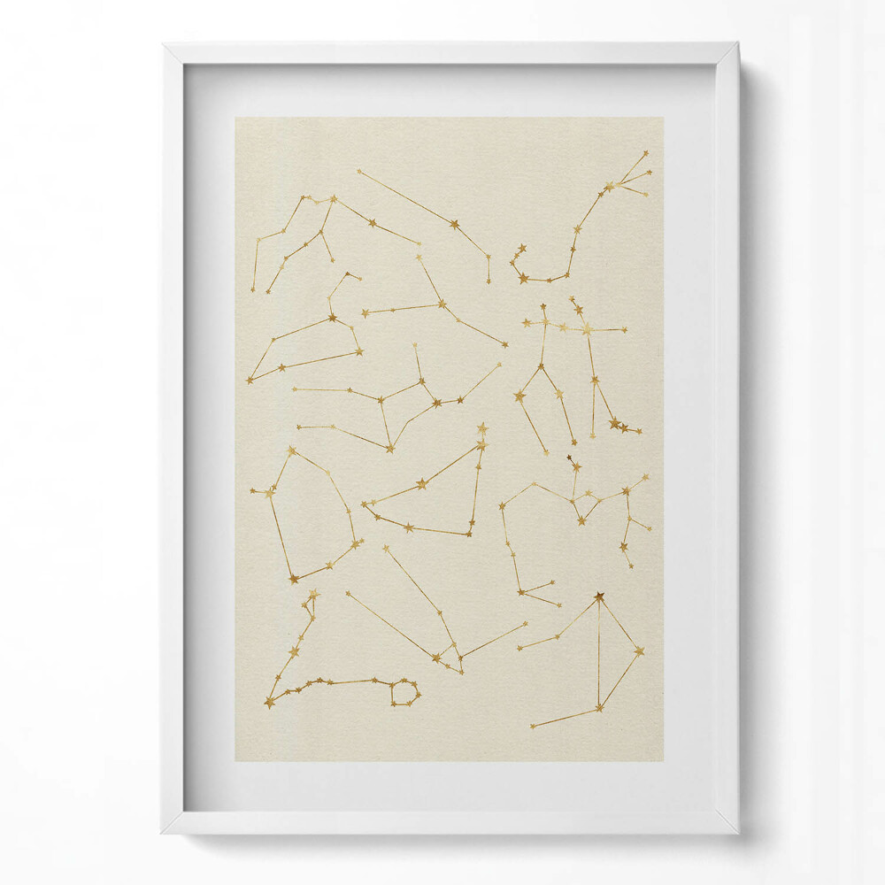 Függőleges kép keretben Csillagképek ábrázolása