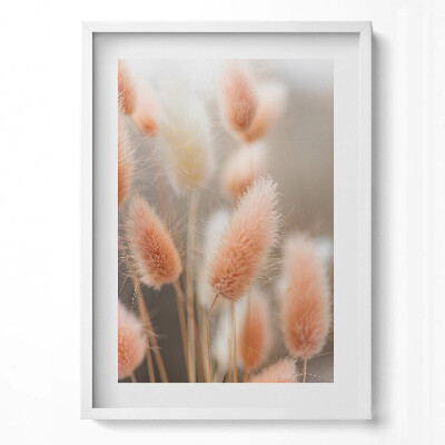 Függőleges kép keretben Puhavirágok lágy árnyalatokban