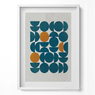 Függőleges kép keretben Geometriai formák és színek