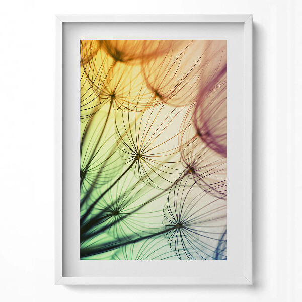 Függőleges kép keretben Absztrakt növényi motívum