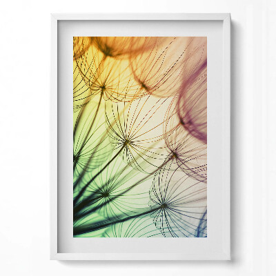 Függőleges kép keretben Absztrakt növényi motívum