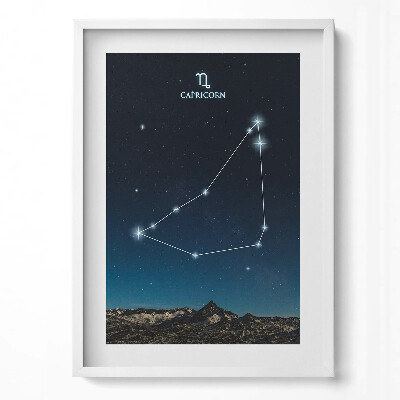 Függőleges kép keretben Csillagkép Bak éjszakai égbolt
