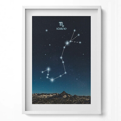 Függőleges kép keretben Skorpió csillagkép