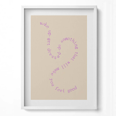 Függőleges kép keretben Pozitív üzenetek spirálban