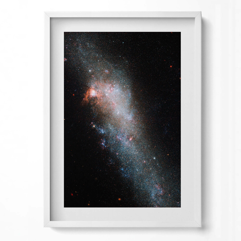 Függőleges kép keretben Galaxis és csillagok