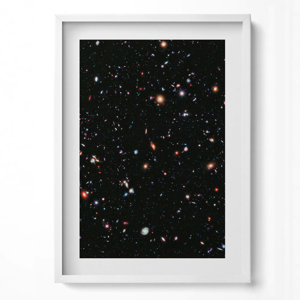 Függőleges kép keretben Csillagok és galaxisok az űrben