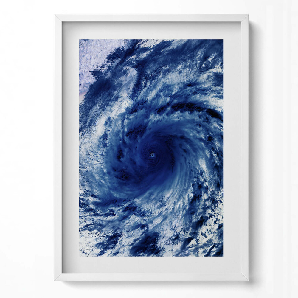 Függőleges kép keretben Forgó viharfelhők