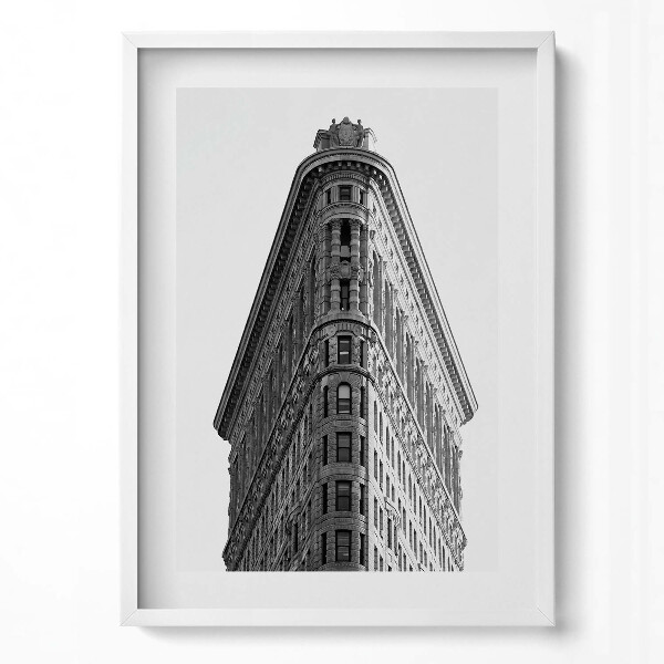 Függőleges kép keretben Félköríves épület fekete-fehér
