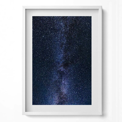 Függőleges kép keretben Csillagos égbolt Tejút