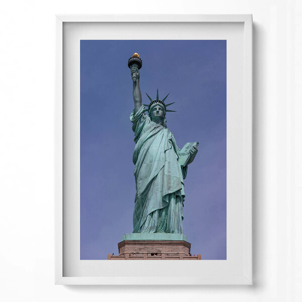 Függőleges kép keretben Szabadság szobra fáklya a kezében