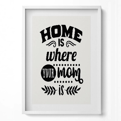 Függőleges kép keretben Családi otthon üzenete