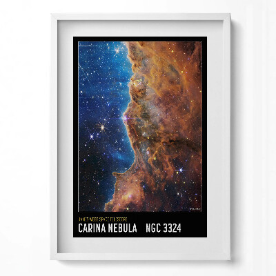 Függőleges kép keretben Csillagos égbolt Carina-köd