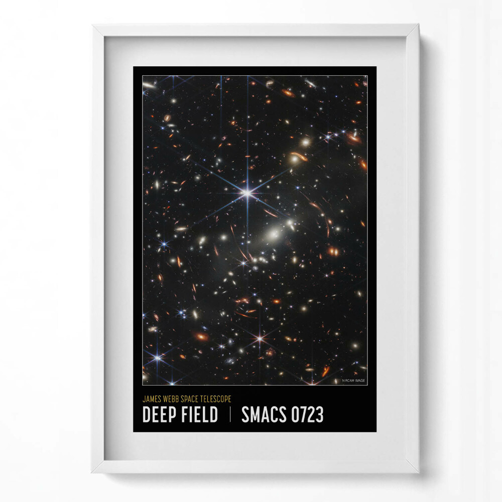 Függőleges kép keretben Csillagok és galaxisok mélytere