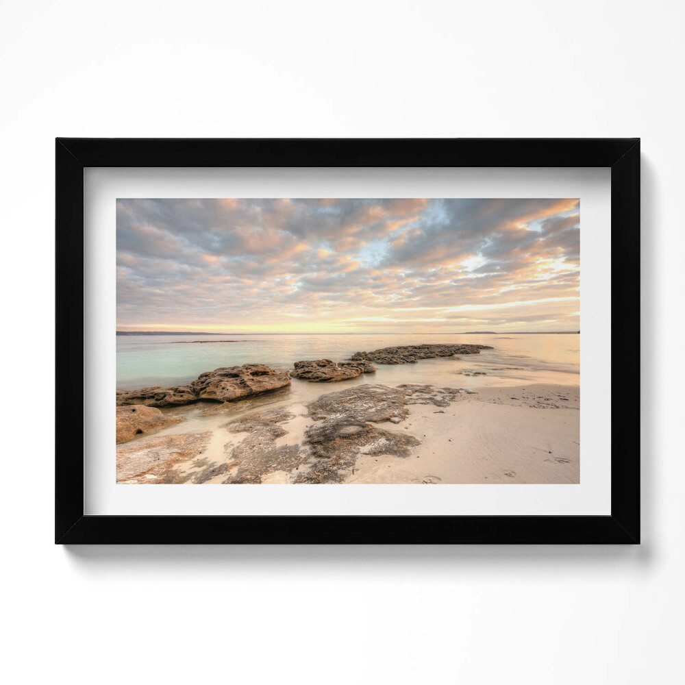 Kép keretben Strandtájkép tenger és ég