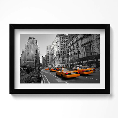 Keretezett kép Taxik mozgása egy manhattani sugárúton