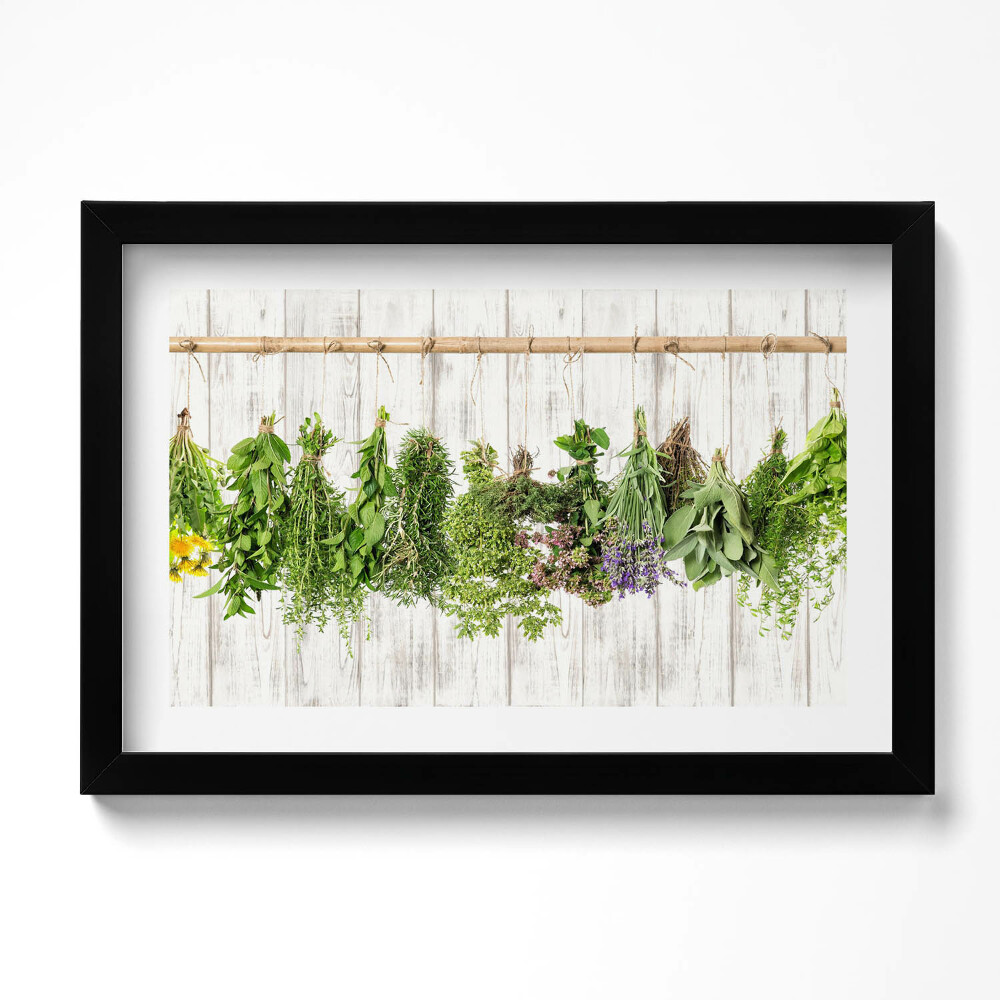 Keretezett kép Szárított gyógynövények és növények