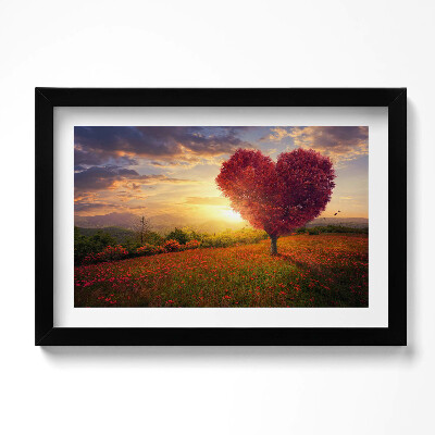 Keretezett kép Szív alakú szerelemfa
