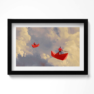 Keretezett kép Utazás papírhajókkal