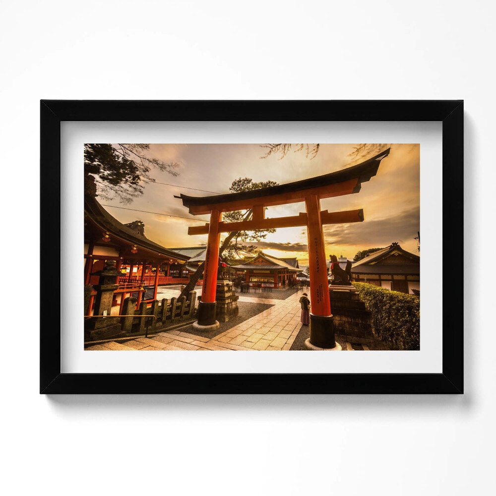 Kép keretben Japán kapu - ázsiai építészet