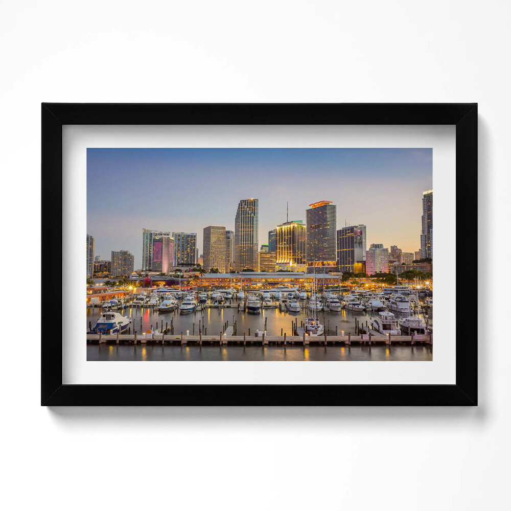 Kép keretben Panoráma egy nagyvárosról