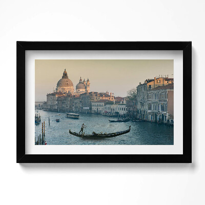 Keretezett kép Gondola Velencében - Olaszország
