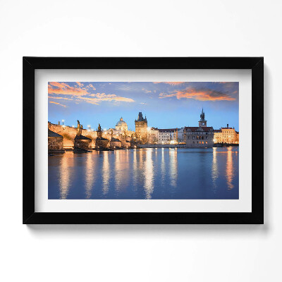 Keretezett kép Városi táj este