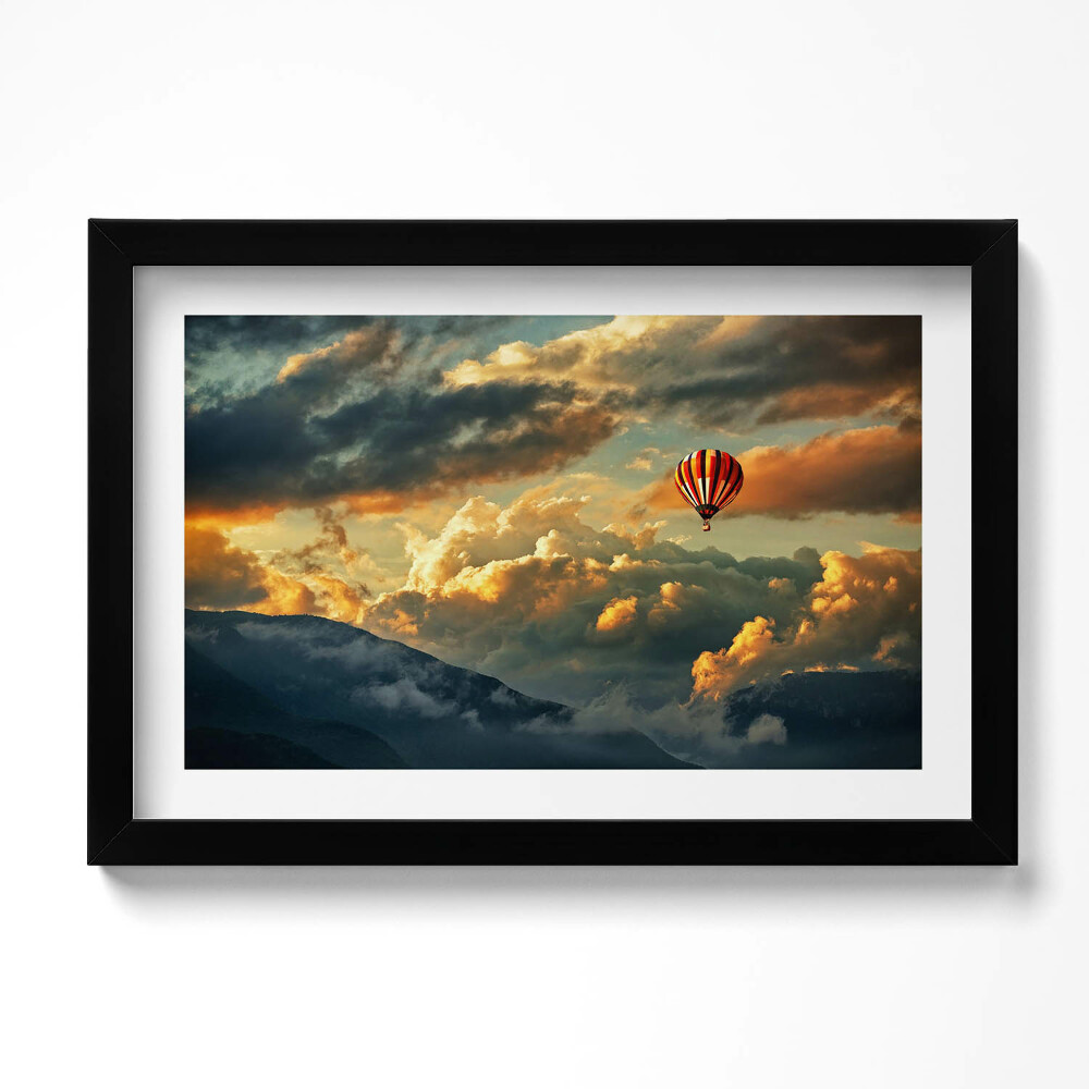 Keretezett kép Ballonrepülés a felhők között