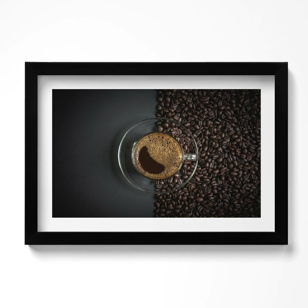 Keretezett kép Kávé és bab