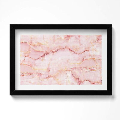 Keretezett kép Rózsaszín márvány textúra