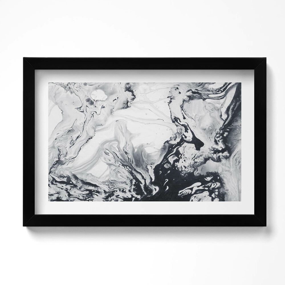 Kép keretben Tinta absztrakt - Tinta márvány